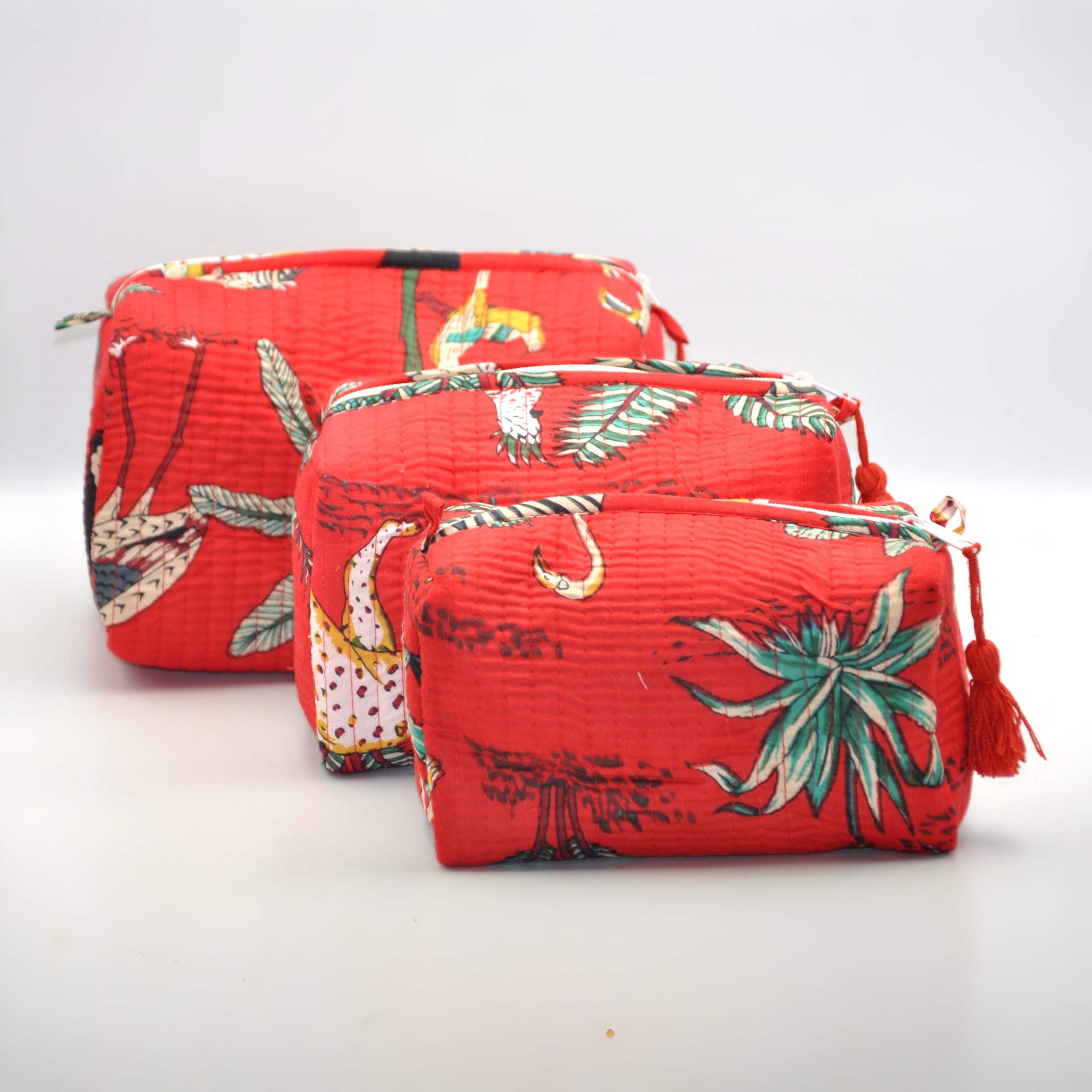 Yala Safari Red 3 Piece Travel Set