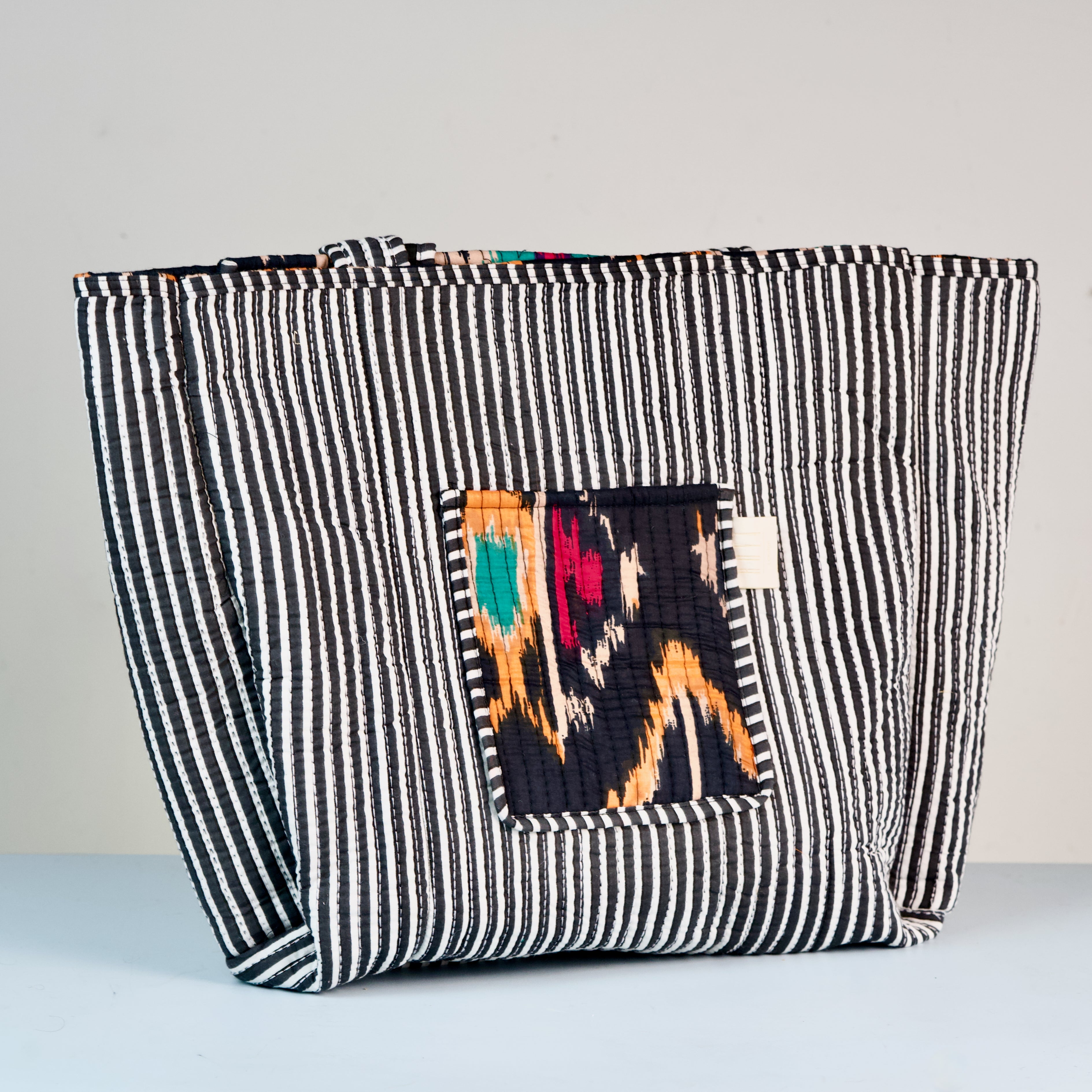 Black Aztec Tote Bag
