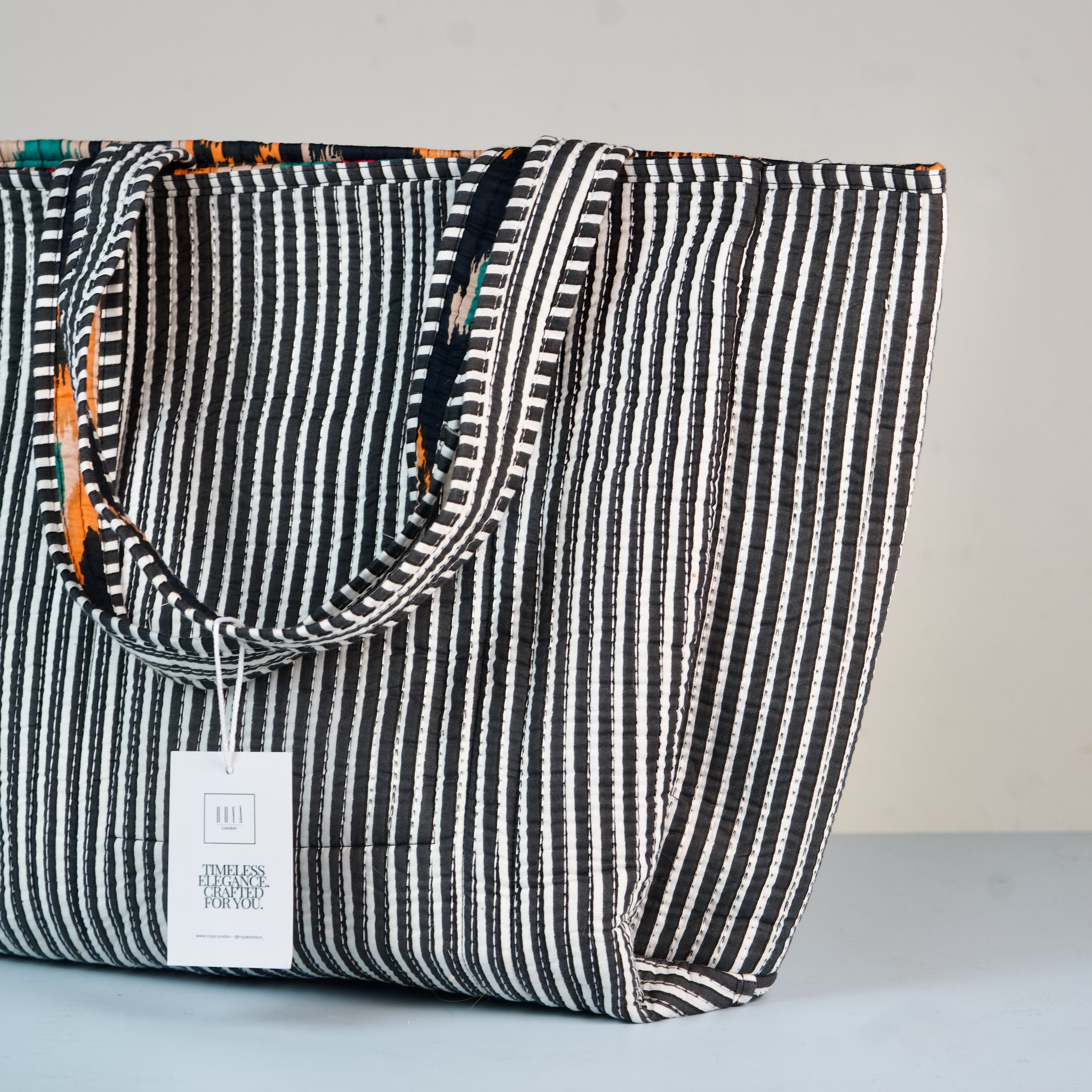 Black Aztec Tote Bag