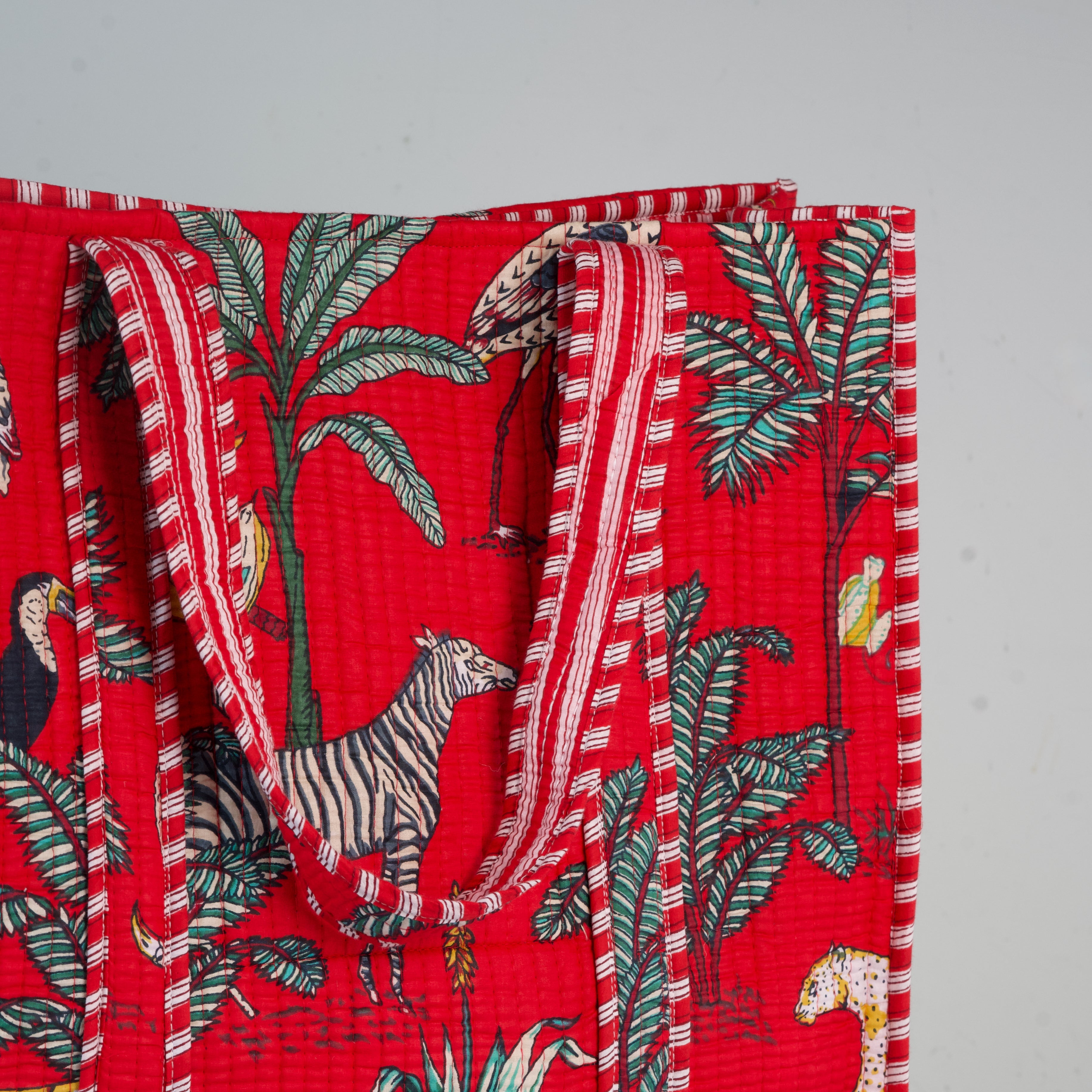Yala Safari Red Tote Bag