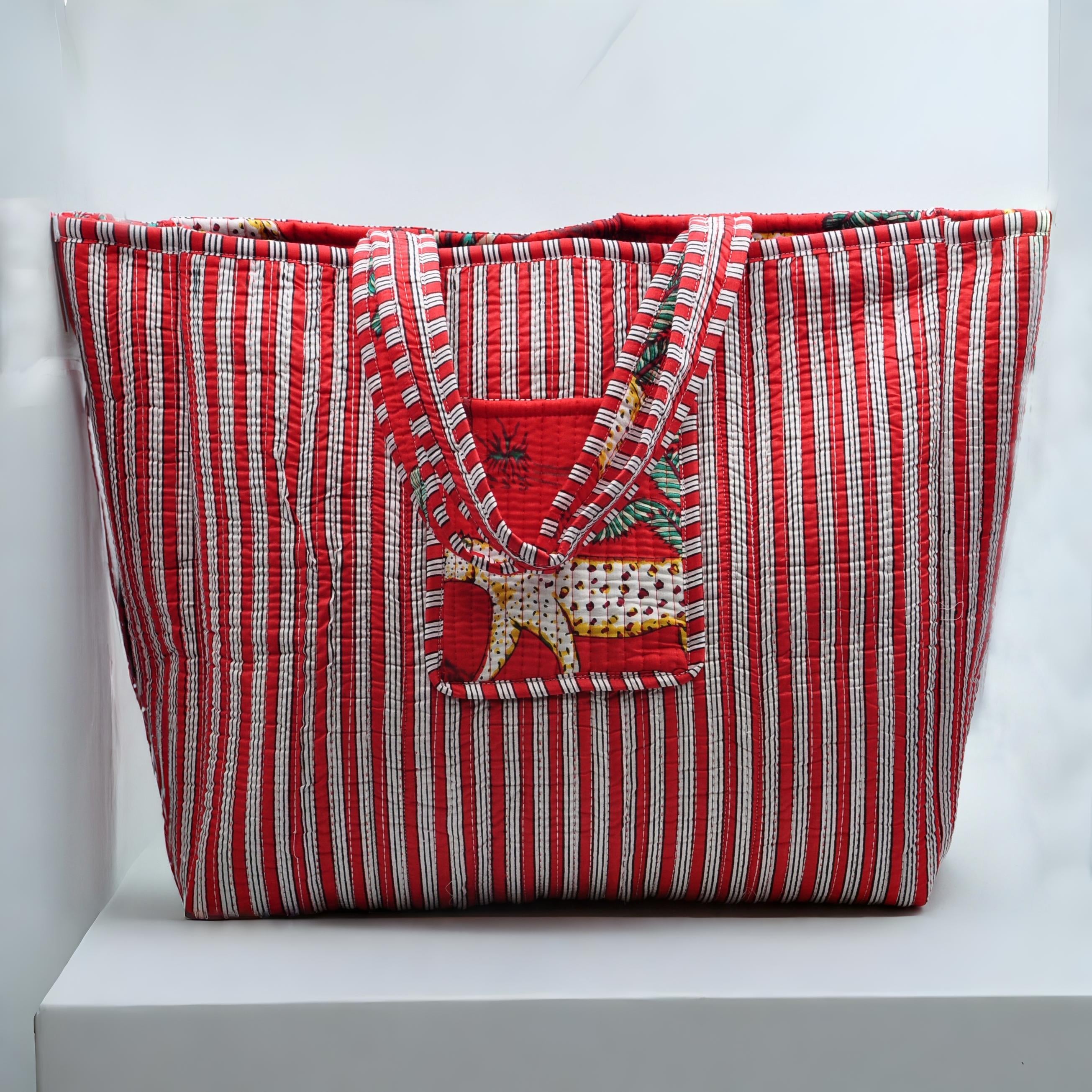 Yala Safari Red Tote Bag