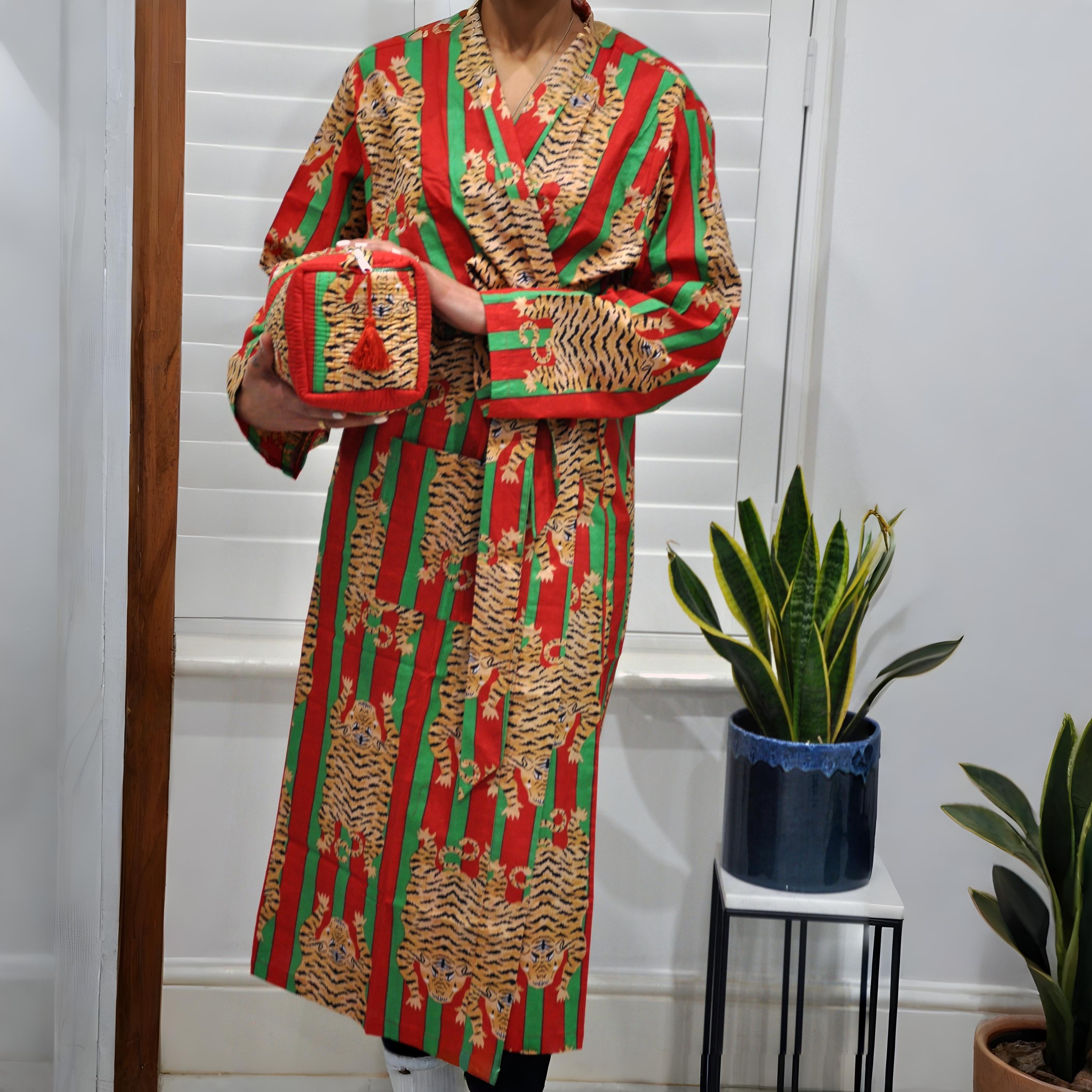 Tiger Robe Vs Bengal Tiger Red Robe – Roya London